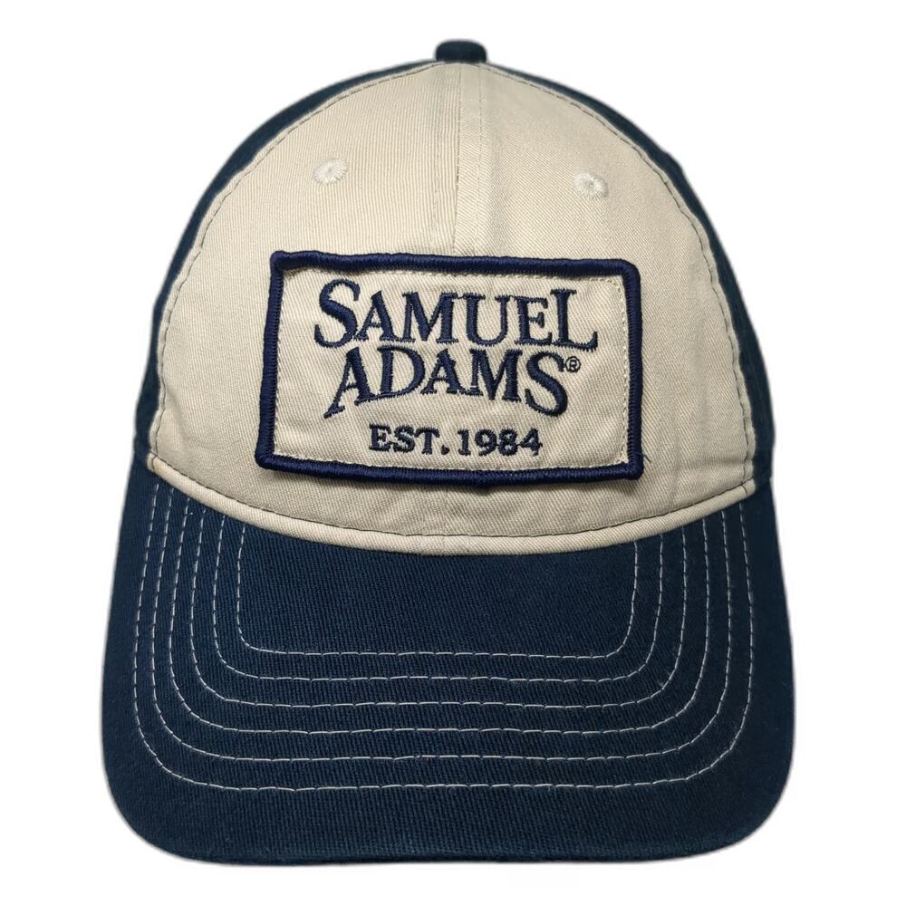 Samuel Adams Baseball Cap Blue One Size Patch Boston MA Slideback Beer Logo Hat